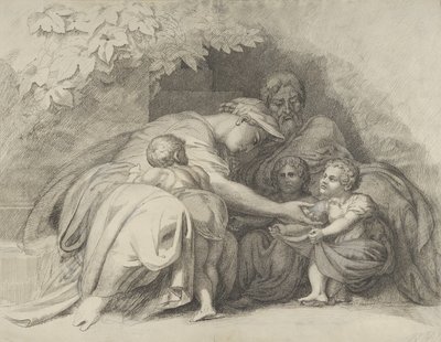 私もよ、お母さん！」。私もよ、お母さん！」、1828年 作： William Young Ottley