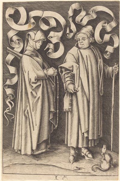 教会員 作： William Young Ottley after Israhel van Meckenem