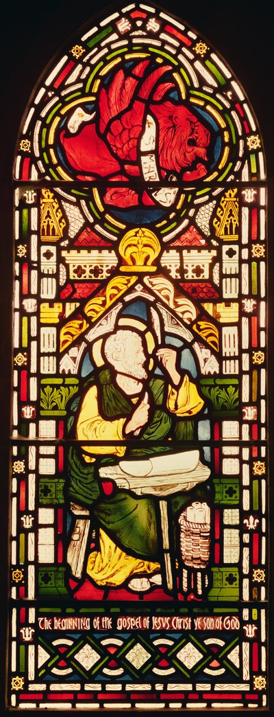 聖マルコ 1870年頃（ステンドグラス 作： William and Company Morris