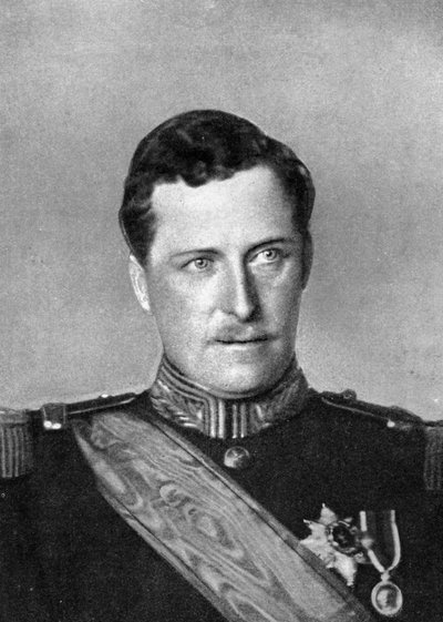 ベルギー国王アルバート、第一次世界大戦、1914年。 作： William and Daniel Downey