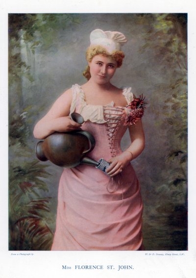フローレンスセントジョン、イギリスの女優、歌手、1901年。 作： William and Daniel Downey