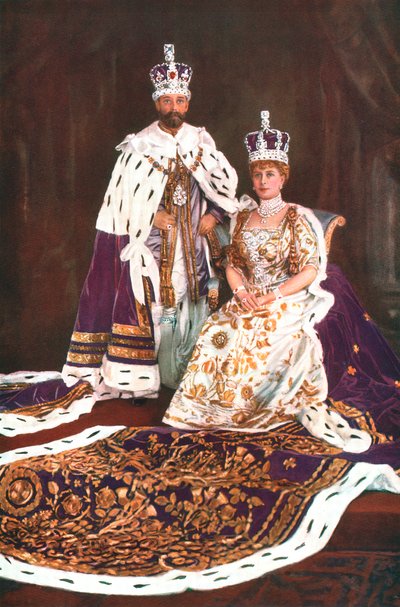 ジョージ5世とメアリー女王、1911年 作： William and Daniel Downey