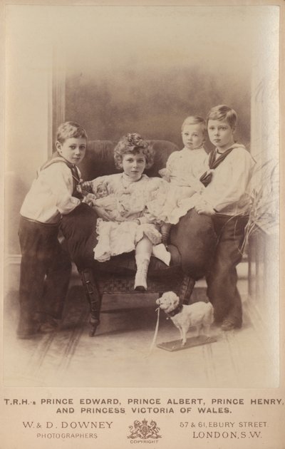 エドワード王子、アルバート王子、ヘンリー王子、ウェールズのビクトリア王女 作： William and Daniel Downey