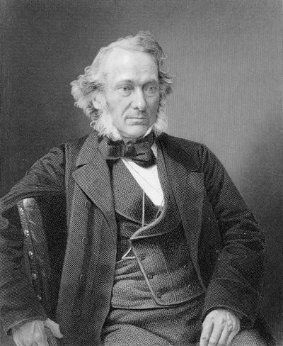 ウィリアムホールによって写真から刻まれたリチャードコブデン、1860年頃 作： William and Daniel Downey