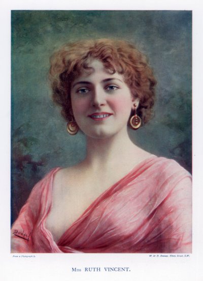 ルースヴィンセント、女優兼歌手、1901年。 作： William and Daniel Downey