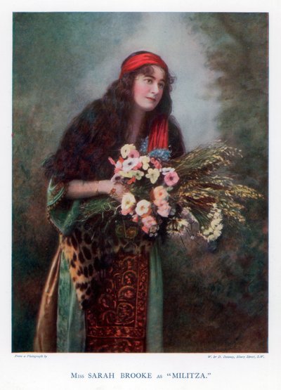 サラブルック、イギリスの女優、1901年。 作： William and Daniel Downey