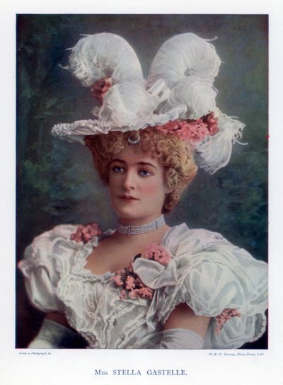 ステラガステル、女優、1901年。 作： William and Daniel Downey