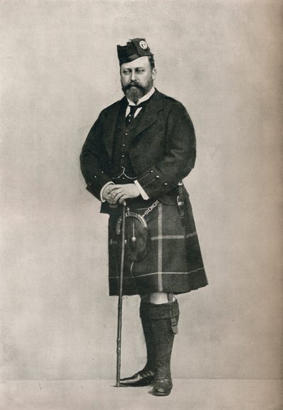 ハイランド衣装のプリンスオブウェールズ、c1886 1910 作： William and Daniel Downey