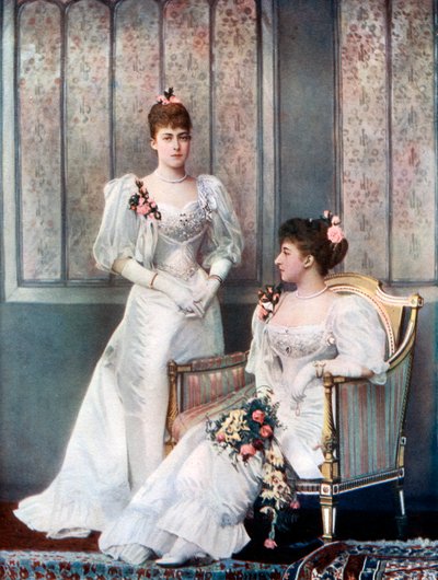 19世紀後半のビクトリア王女とデンマークのチャールズ王女。 作： William and Daniel Downey