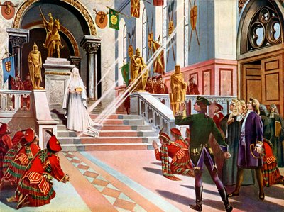 ラ・ダム・ブランシュホワイト・レディ、最後の行為とシーン 作： William de Leftwich Dodge