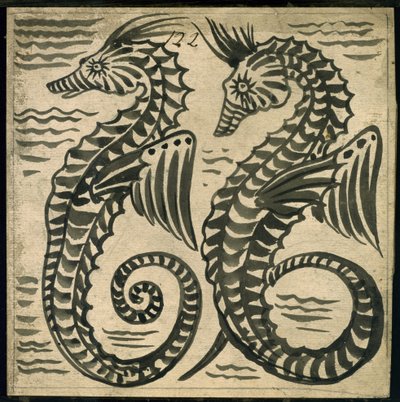 海馬 作： William de Morgan