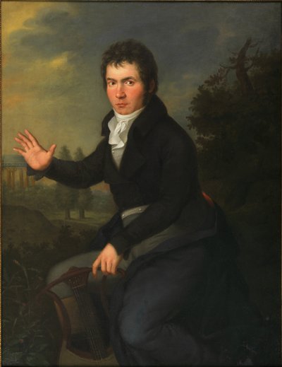 ルートヴィヒ・ヴァン・ベートーヴェンの肖像、1805年頃。 作： Willibrord Josef Maehler