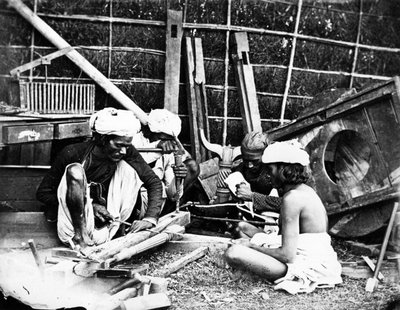 大工、1870年代頃 作： Willoughby Wallace Hooper