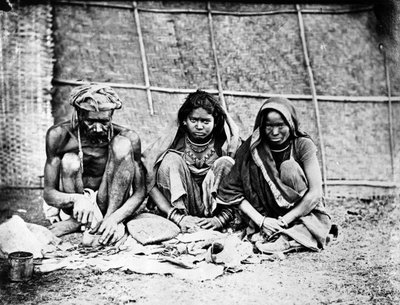 Chai Wallahs、「インドの主題の写真」c.1860年代から 作： Willoughby Wallace Hooper