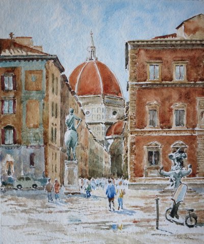 951 Piazza SS Annunziata、クラウドバースト後 作： Wilson Clive