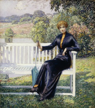 庭のロイス 作： Wilson Henry Irvine