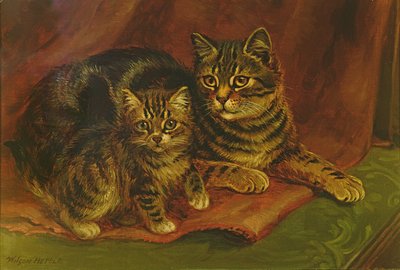 子猫とトラ猫 作： Wilson Hepple