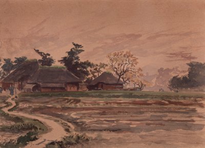 家のある風景。 作： Winckworth Allan Gay