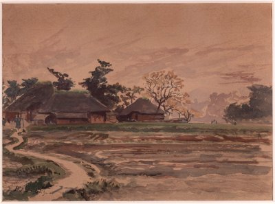住宅のある風景 作： Winckworth Allan Gay