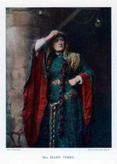 エレン・テリー、英国の舞台女優、1901年。 作： Window and Grove