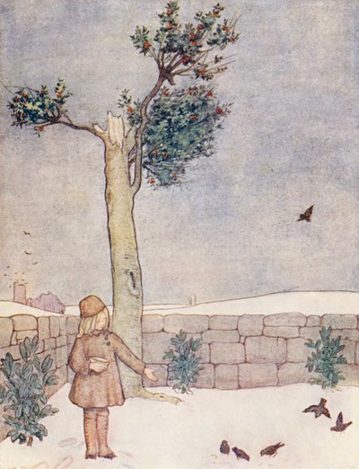 ガーデニングの絵本：1月号（カラーリトグラフ） 作： Winifred Cayley Robinson