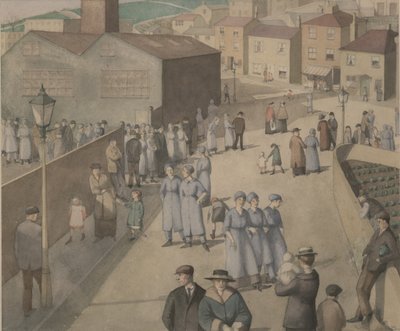 軍需工場を離れる 作： Winifred Knights