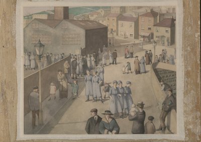 軍需工場を離れる 作： Winifred Knights