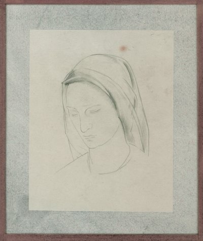聖マルティンの祭壇画の習作、1928年頃（紙に鉛筆） 作： Winifred Knights