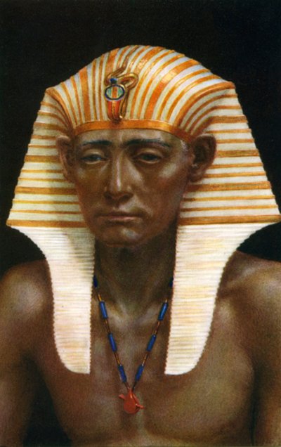 Amenemhat III、第12王朝の古代エジプトのファラオ、紀元前19世紀、1926年。 作： Winifred Mabel Brunton