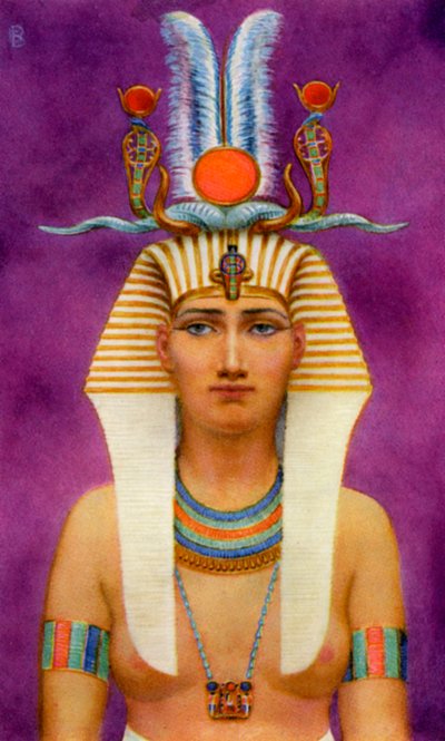 ハトシェプスト女王、18王朝の古代エジプトの女王、紀元前15世紀、1926年。 作： Winifred Mabel Brunton