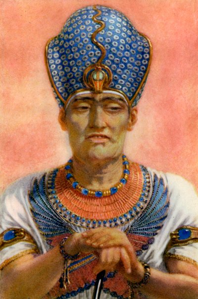 ラメセス3世、20世紀の古代エジプトのファラオ、紀元前12世紀、1926年。 作： Winifred Mabel Brunton
