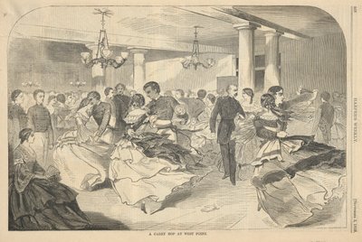 ハーパーのウェストポイントでのカデットホップ 作： Winslow Homer