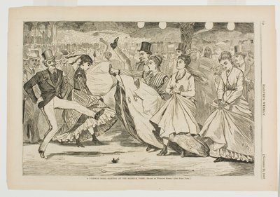 パリのマビーユでの舞踏会 作： Winslow Homer
