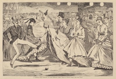 パリの舞踏会-パリのマビーユでのダンス、1867年発行。 作： Winslow Homer