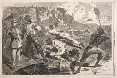 反乱軍の塹壕の砲弾 作： Winslow Homer