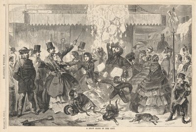ハーパーの街の雪の滑り台 作： Winslow Homer