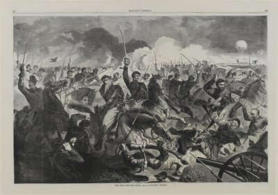 1862年の連合戦争-騎兵隊の突撃隊 作： Winslow Homer