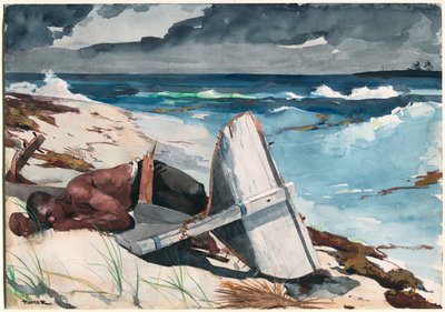 ハリケーンの後、バハマ 作： Winslow Homer