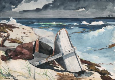 ハリケーン、バハマ、1899年後 作： Winslow Homer