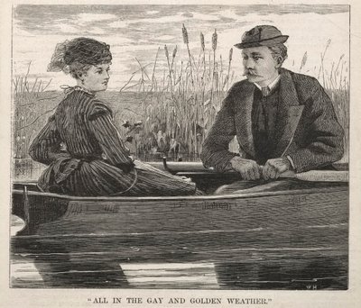 ゲイとゴールデンウェザー、1869年のすべて。 作： Winslow Homer
