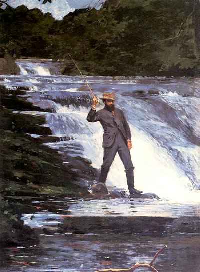 釣り人、1874 作： Winslow Homer