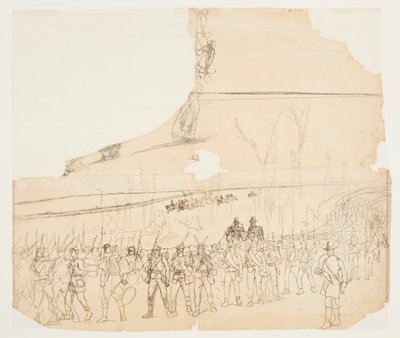 マーチの歩兵縦隊 作： Winslow Homer