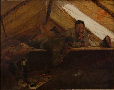 アーミーブーツ、1865年 作： Winslow Homer