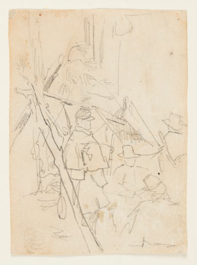 陸軍野営地 作： Winslow Homer