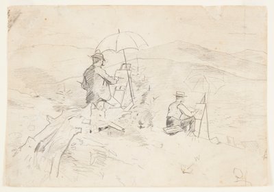 ホワイト マウンテンズでスケッチするアーティスト 作： Winslow Homer