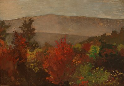 秋の梢、1873年10月11日。 作： Winslow Homer