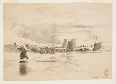 干潮のビーチ、カラーコーツ、イングランド 作： Winslow Homer