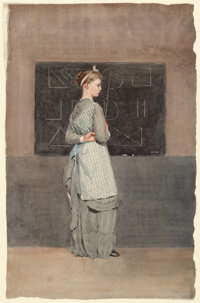 黒板、1877年。 作： Winslow Homer