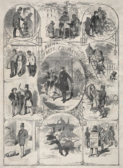 ボストンストリートキャラクター、1859年。 作： Winslow Homer