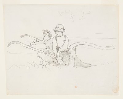鋤の少年と少女 作： Winslow Homer